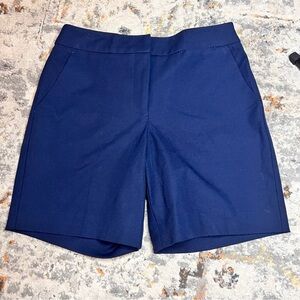TRINA TURK Navy Flat Front Shorts‎ Size 2
